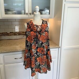 J.P. & Mattie Sleeveless Shirt Floral Size Medium